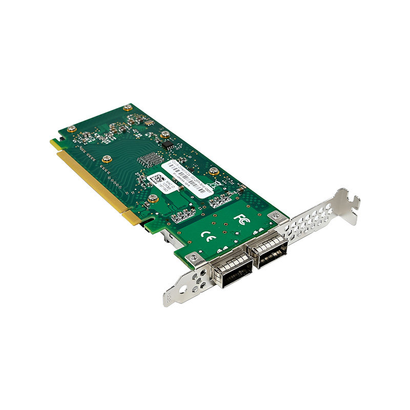 بطاقة تحكم PCIe4.0 X16 ثنائية  - مراجعة 100Gbe Qsfp28 Network Card وسعره