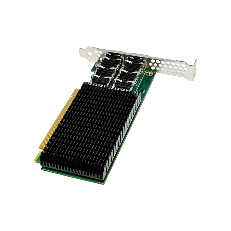 بطاقة تحكم PCIe4.0 X16 ثنائية  - مراجعة 100Gbe Qsfp28 Network Card وسعره
